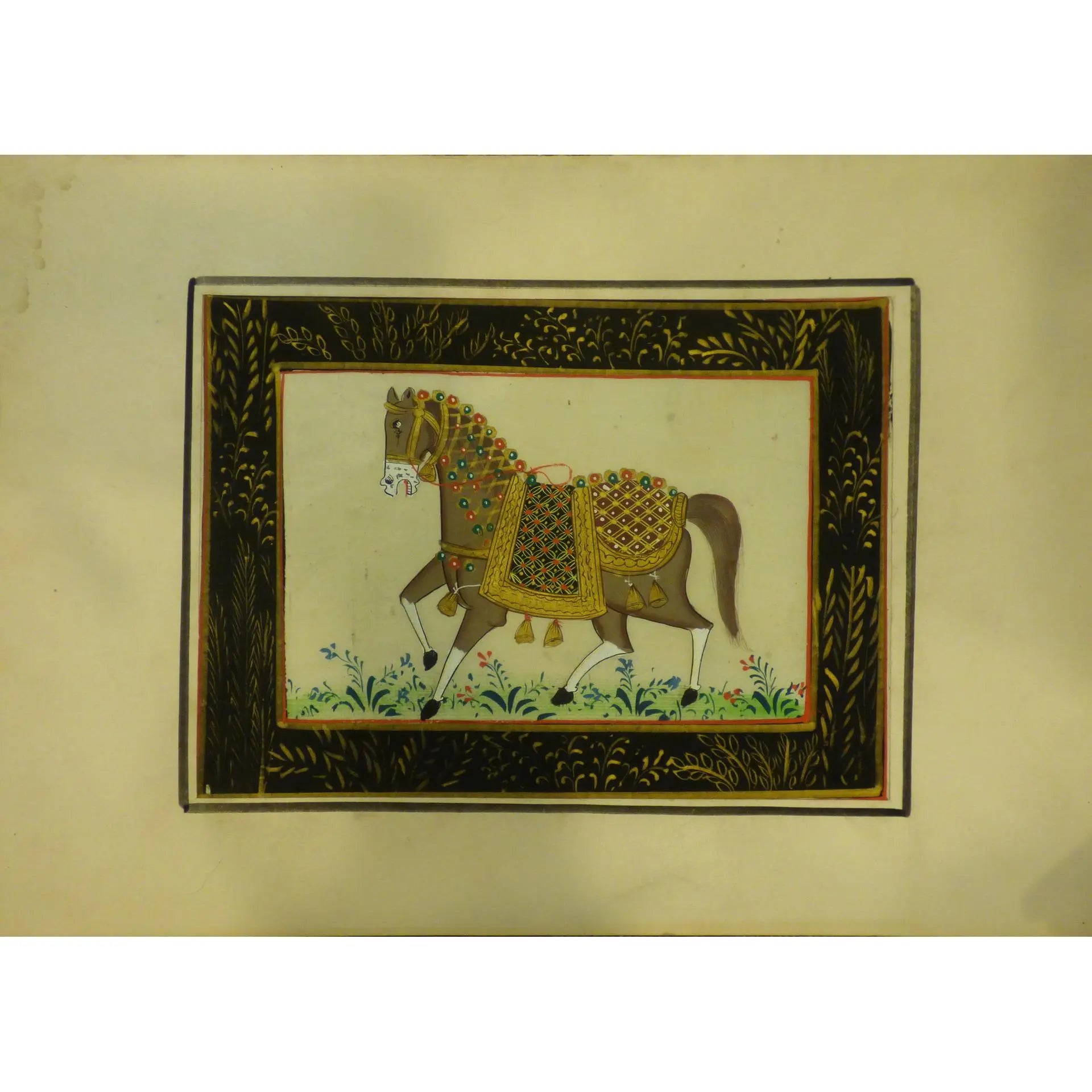 Indian Watercolor Painting Said Ramil Canvas Ready To Hang For Home Wall Art Decoration 12" X 9" Abcp-230